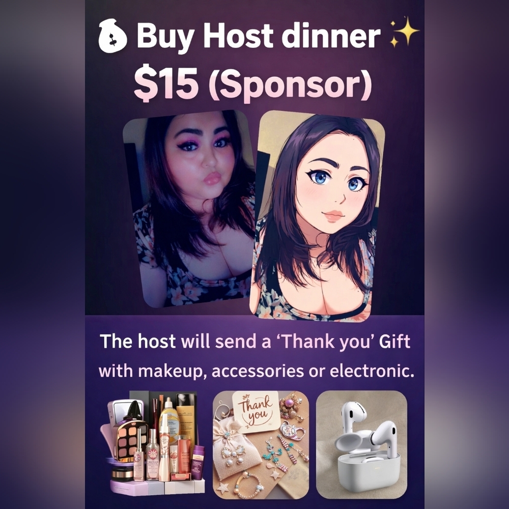 Buy your host dinner (Sponsor)